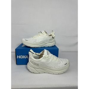 Hoka Clifton 8 Athletic Running Sneakers White (1119393) - Women's Size 9 B 9B